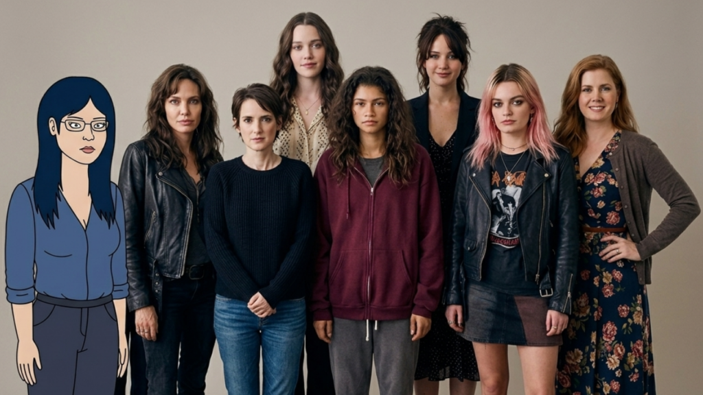 Diane Nguyen (BOJACK HORSEMAN), Love Quinn (YOU), Tiffany Maxwell (from Silver Linings Playbook), Rue Bennett (Euphoria),  Gia — (Fame and Ruin), Beverly Vance (Hillbilly Elegy), Maeve Wiley (Sex Education) Susanna Kaysen (Girl, Interrupted)